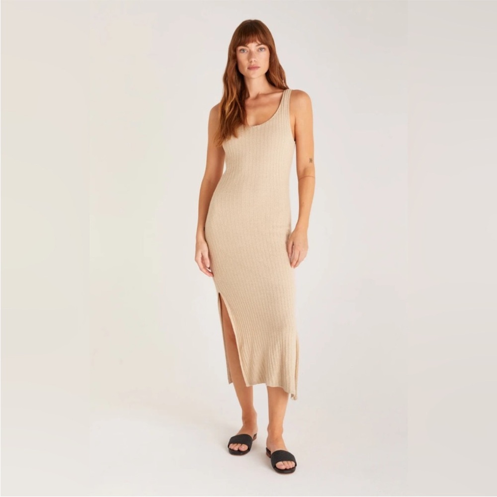 Z Supply Brayden Tank Dress in Light Beige